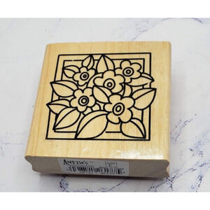 Anitas Spring Flowers Batch of Daisy's Wood Mounted Rubber Stamp